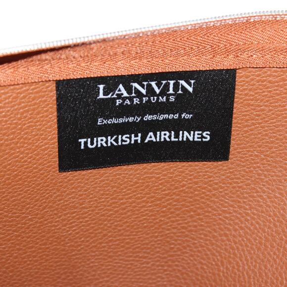 Lanvin for Turkish Airlines Mini Bag Clutch Brown Tan - Picture 2 of 5
